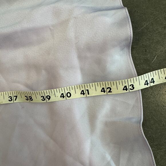 Asos Pink Asymmetrical Cami Criss Cross Tank Top Summer Satin Dress Purple 4 NWT - Picture 6 of 7